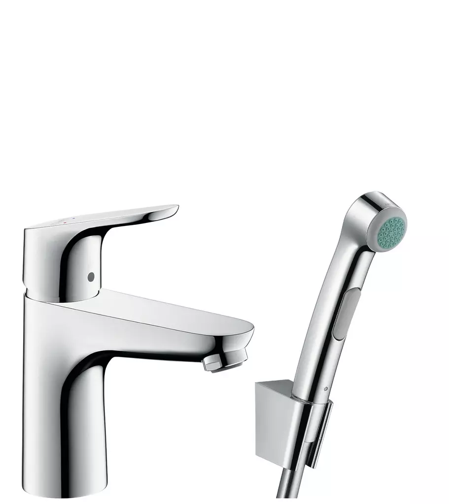 Set bidette, bonde Push-Open chromé - 31927000 Set bidette, bonde Push-Open chromé - 31927000