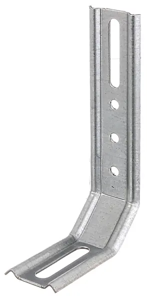 Equerre 3 pans 45 degrés 130x72x30 Galva Alberts - 341398