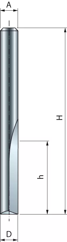 Mèche droite à deux tranchants FREUD - Ø6 H16/50,8 Q8 Z2 - F03FR01441 -04-11408P Mèche droite à deux tranchants FREUD - Ø6 H16/50,8 Q8 Z2 - F03FR01441 -04-11408P