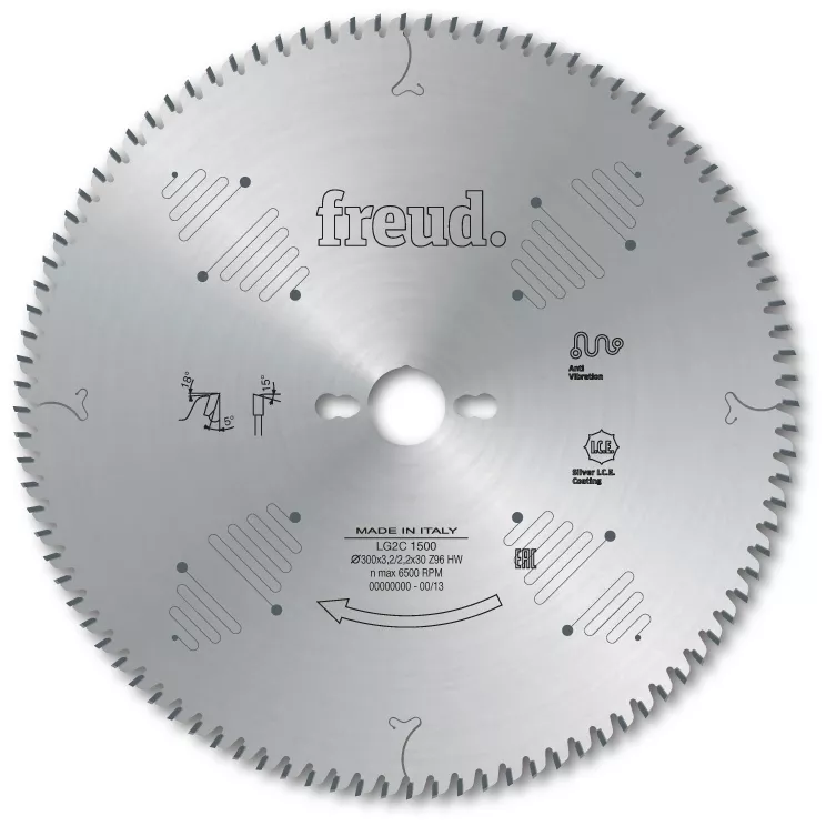 Lame pour panneaux en bois/composites FREUD - Ø300 3,2/2,2 AL30 Z96 BA - F03FS07571 -LG2C 1500