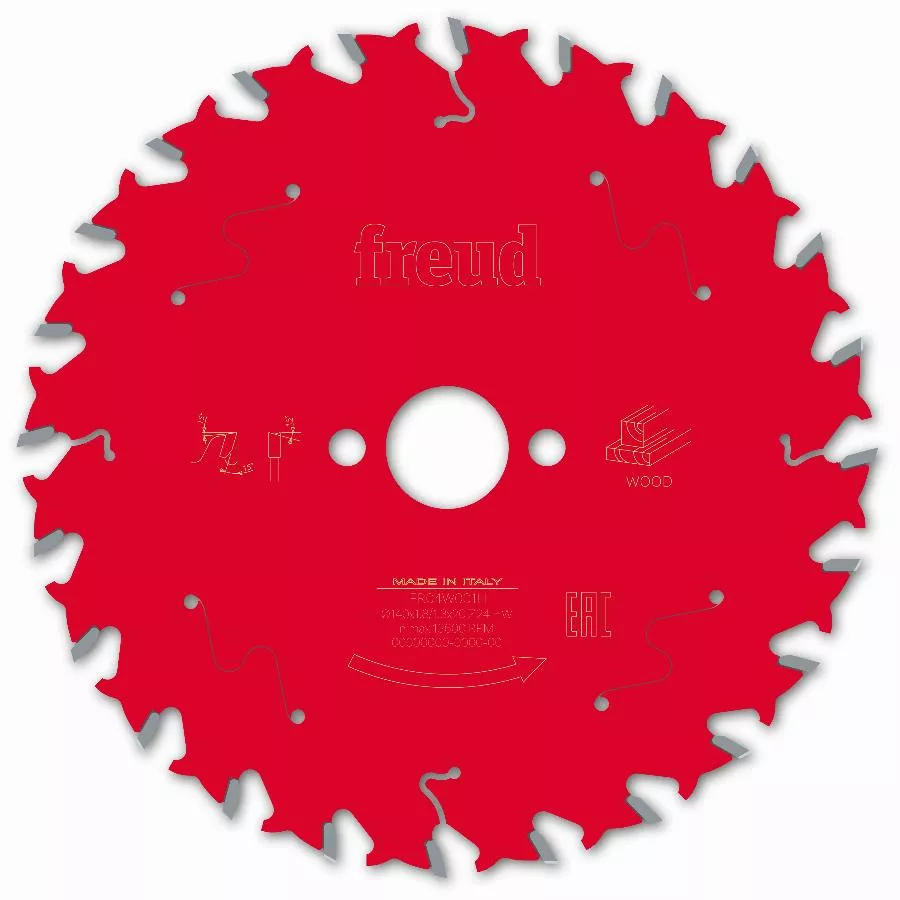 Lame pour scie circulaire portative filaire/sans fil FREUD - Ø140 1,8/1,3 A20 Z24 BA 15° - F03FS09667 -FR04W001H Lame pour scie circulaire portative filaire/sans fil FREUD - Ø140 1,8/1,3 A20 Z24 BA 15° - F03FS09667 -FR04W001H