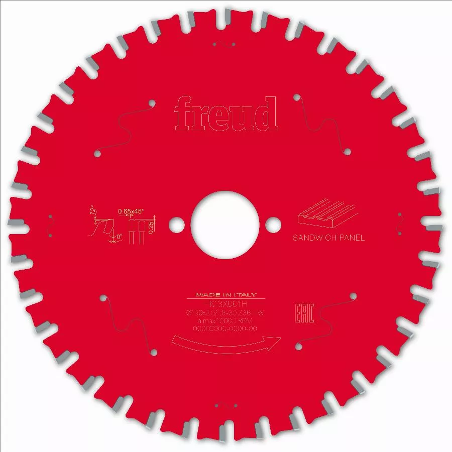 Lame pour scie circulaire portative FREUD - Ø190 2/1,6 AL30 Z36 TPB 0° - F03FS09854 -FR13X001H Lame pour scie circulaire portative FREUD - Ø190 2/1,6 AL30 Z36 TPB 0° - F03FS09854 -FR13X001H