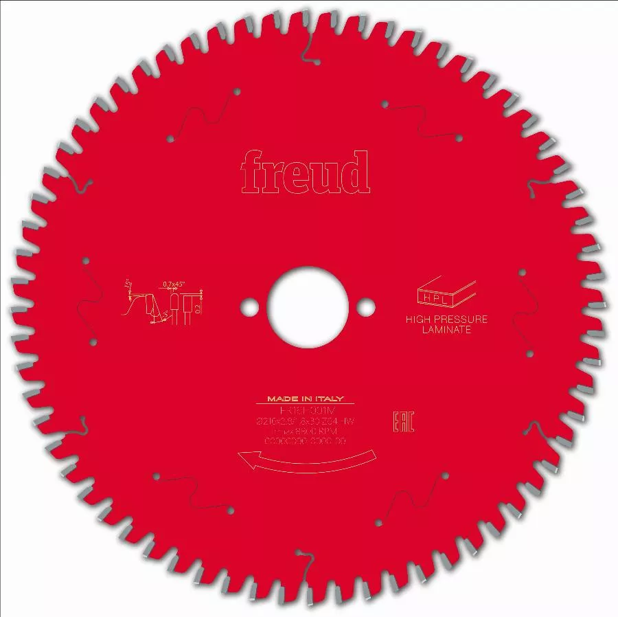 Lame pour scie circulaire portative FREUD - Ø216 2,8/1,8 AL30 Z64 TP -3° - F03FS09872 -FR16H001M Lame pour scie circulaire portative FREUD - Ø216 2,8/1,8 AL30 Z64 TP -3° - F03FS09872 -FR16H001M