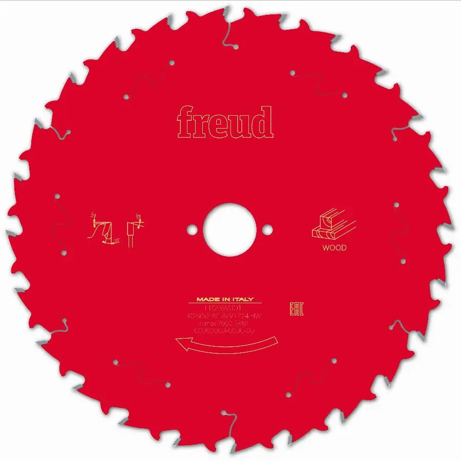Lame De Scie Circulaire Freud ø350 Mm - Revêtement Silver I.C.E., Anti-recul, Pour Bois Dur Et Tendre
