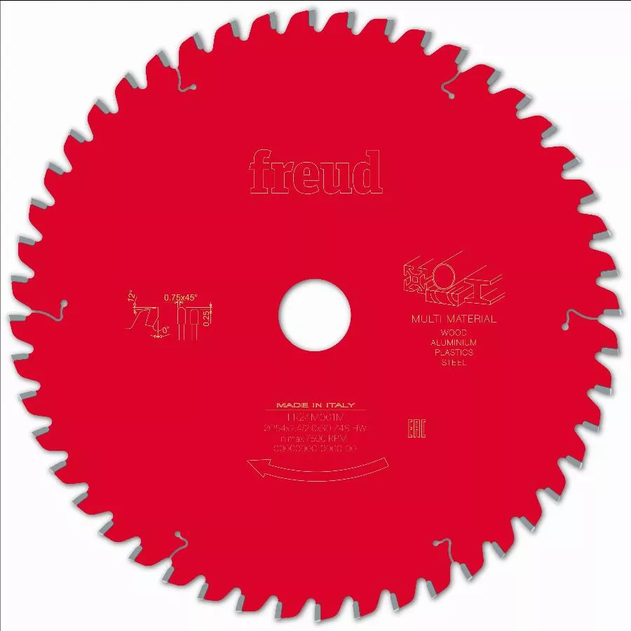 Lame pour scie circulaire portative FREUD - Ø254 2,4/2 AL30 Z48 TPB 0° - F03FS09889 -FR24M001M Lame pour scie circulaire portative FREUD - Ø254 2,4/2 AL30 Z48 TPB 0° - F03FS09889 -FR24M001M
