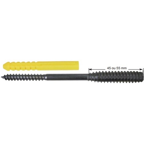 Sachet Vis rénovation/neuf maçonnerie 6x120mm ING FIXATIONS - Filet 45 mm - A840280