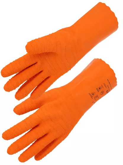 Gant chimique long latex crêpe 310 mm LAT830 SINGER - LAT830