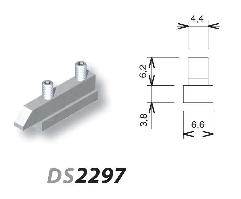 Gâche vis pression brute LA CROISEE DS - 2297-000