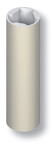 Barreau alu Ø 35mm x 3m mm Diva X LA CROISÉE DS - Blanc 9010 B8 - DS7301-036