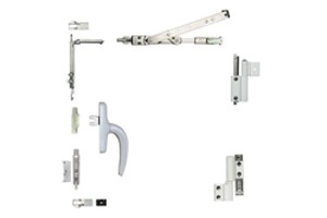 Kit oscillo-battant Galicube 1 V FAPIM à crémone Nefer midi - compas moyen 562 à 1200 mm - Argent - 1330BA_G6 Kit oscillo-battant Galicube 1 V FAPIM à crémone Nefer midi - compas moyen 562 à 1200 mm - Argent - 1330BA_G6