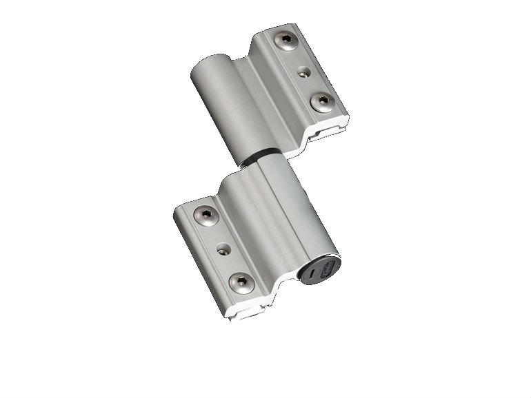 Paumelle porte-fenêtre alu FAPIM pour dormant 14x18 - argent V - 5671/G6            