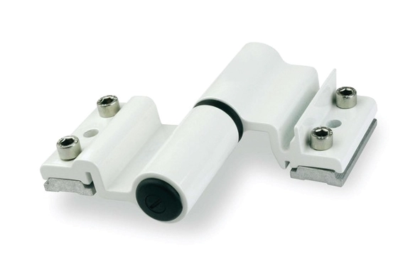 Paumelle à clamer alu 5500AI FAPIM pour porte lourde - Blanc 9010 - 5520A_32 Paumelle à clamer alu 5500AI FAPIM pour porte lourde - Blanc 9010 - 5520A_32