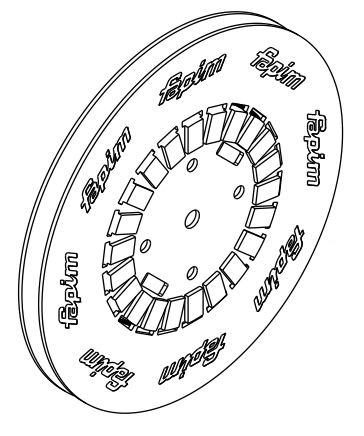 Tringle polyamide 1683 FAPIM pour galiplus 2/3/4 pour machine FP13/FP14 - Noire - le mètre - 1683_88