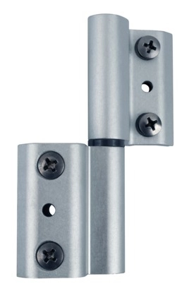 Paumelle Grip+ FAPIM avec axe en acier inox Ø7 mm - Alu 9006 - 9800A_G5 Paumelle Grip+ FAPIM avec axe en acier inox Ø7 mm - Alu 9006 - 9800A_G5