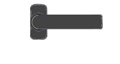 Béquille double Hera FAPIM Carré de 8 - Profil 40 à 55 mm - gris anthracite -  2041I_MR