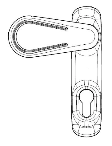 Manoeuvre extérieur Oltre FAPIM - blanc 9010 - 8572A/32