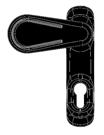 Manoeuvre extérieur Oltre FAPIM - Noir 9005 - 8572A/37
