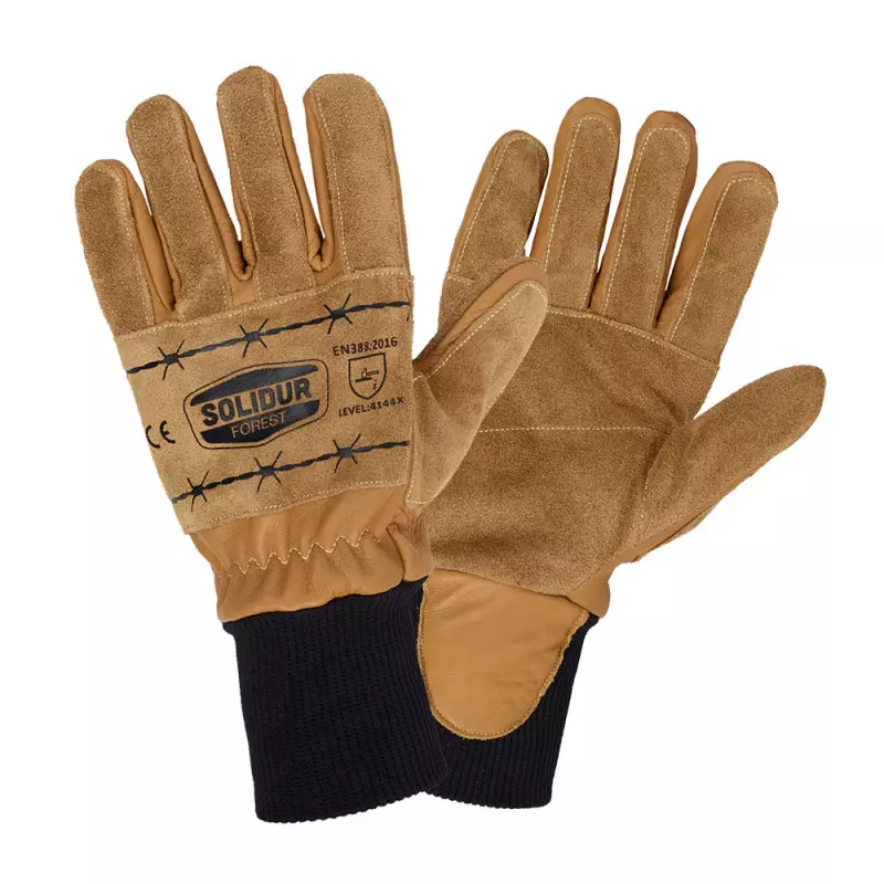 Gants de protection débardage en cuir - SOLIDUR - GA01 Gants de protection débardage en cuir - SOLIDUR - GA01