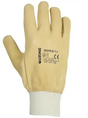 Gants hydrofuge en fleur de bovin SINGER - taille 10 - 50GHBBC10