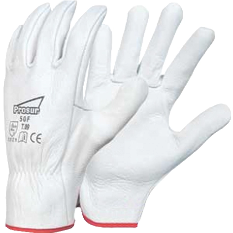 Gant cuir blanc SINGER tout fleur de bovin - manutention légère à sec - taille 9 - 50F09 Gant cuir blanc SINGER tout fleur de bovin - manutention légère à sec - taille 9 - 50F09