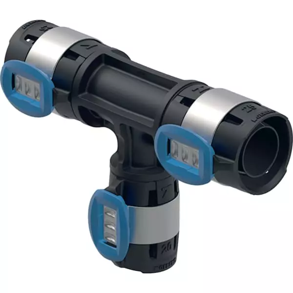 Té réduit GEBERIT Flowfit PPSU  - Ø20 x Ø16 x Ø20 - 620.111.00.1
