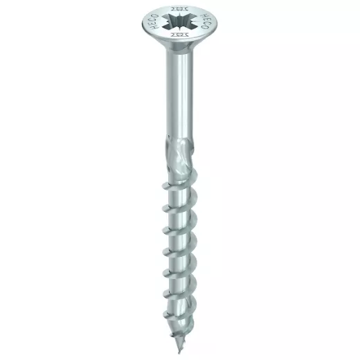 Vis HECO-Topix-Plus Inox - Ø4,5x20mm - Tête Ronde - Filetage Total variable - PZ2 - Boite de 500 - 60604 Vis HECO-Topix-Plus Inox - Ø4,5x20mm - Tête Ronde - Filetage Total variable - PZ2 - Boite de 500 - 60604