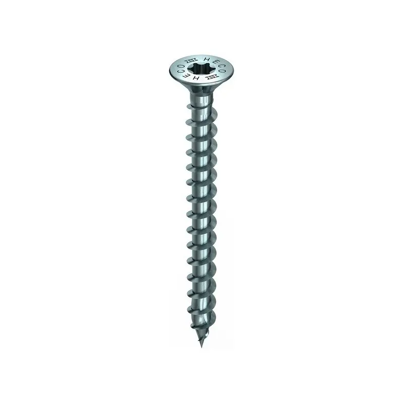 Vis HECO-Topix-Plus - Acier zingué blanc - Tête fraisée - Torx