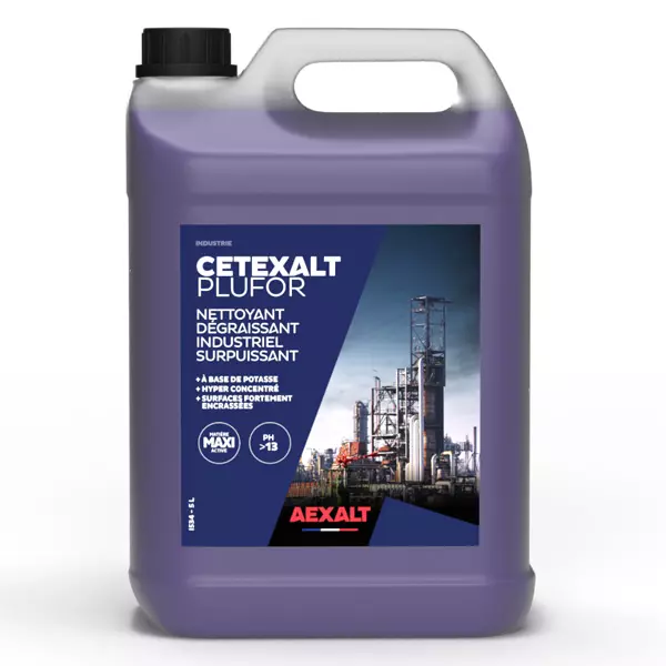 Cetexalt Plufor - Dégraissant industriel surpuissant - Bidon - 5 Litres - AEXALT - I534