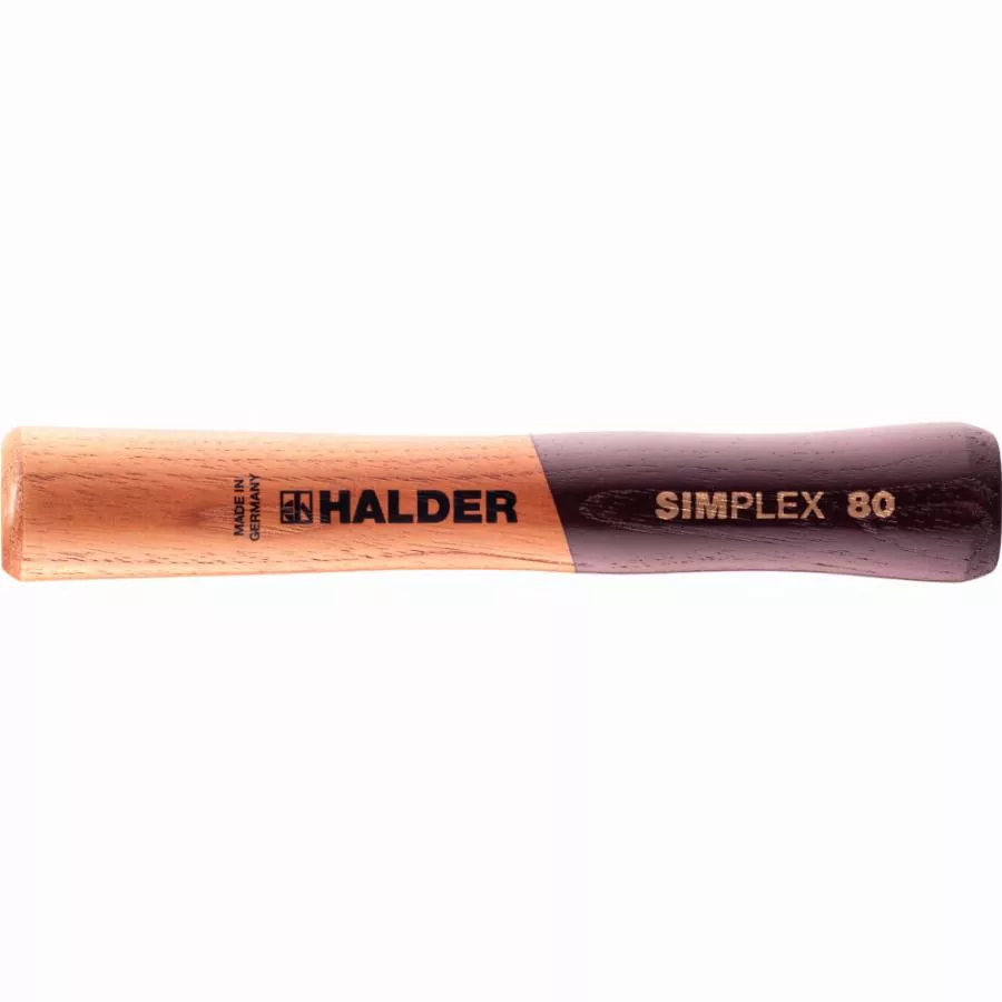 Manches HALDER SIMPLEX pour maillets SIMPLEX avec boîtier en fonte malléable ou boîtier aluminium - D=80 mm - Manche extra-court - 3244.082