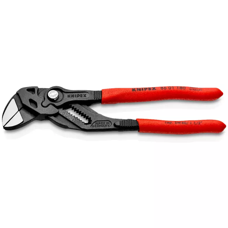 Pince-clé 180 mm brunie gainée PVC - KNIPEX - 8601180