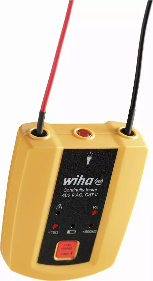 Testeur de continuité WIHA 400 V AC Cat. II + 2 piles AAA incluses - 45222