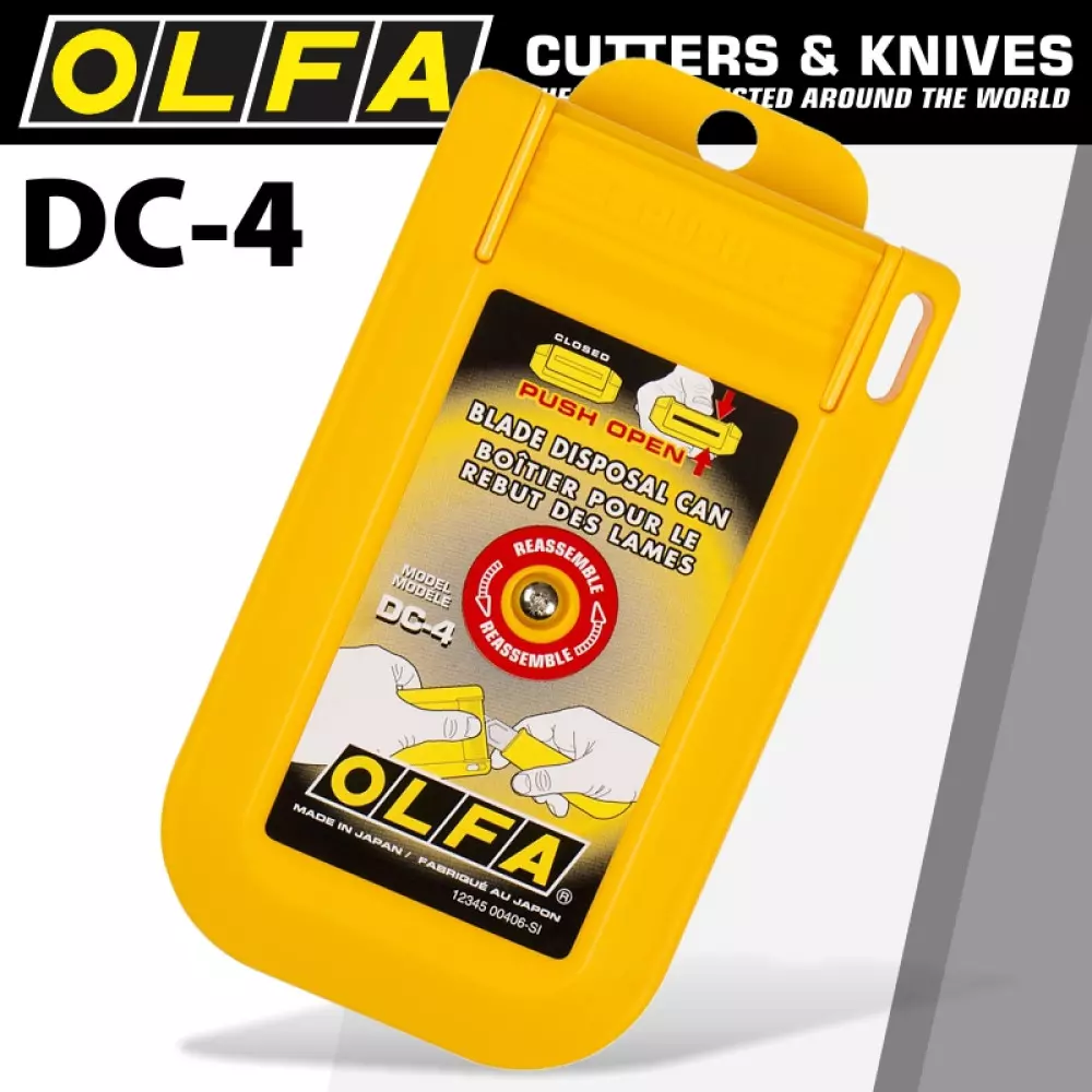 Conteneur de poche OLFA DC-4 pour stockage de lames usagées - CARPENTRAS SIGN - OL15476 Conteneur de poche OLFA DC-4 pour stockage de lames usagées - CARPENTRAS SIGN - OL15476