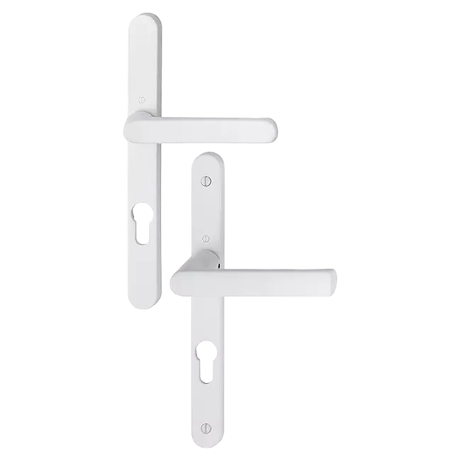 Ensemble poignées pour portes-fenêtres Hamburg plaque étroite - HOPPE - 120039XX