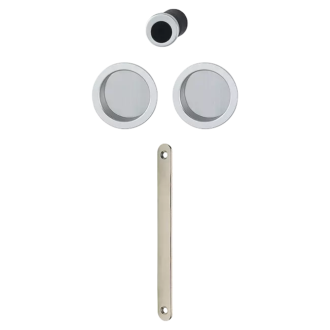 Kit 4920 pour portes coulissantes et cuvettes - Aluminium aspect chromé mat - HOPPE - 10804926 Kit 4920 pour portes coulissantes et cuvettes - Aluminium aspect chromé mat - HOPPE - 10804926