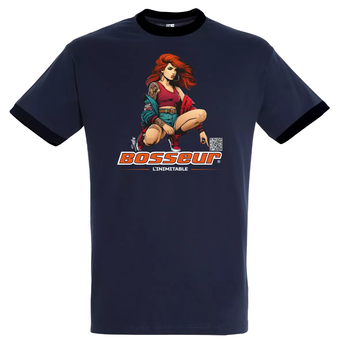 Tee-shirt Pin Up 2025 - BOSSEUR - 12190 Tee-shirt Pin Up 2025 - BOSSEUR - 12190