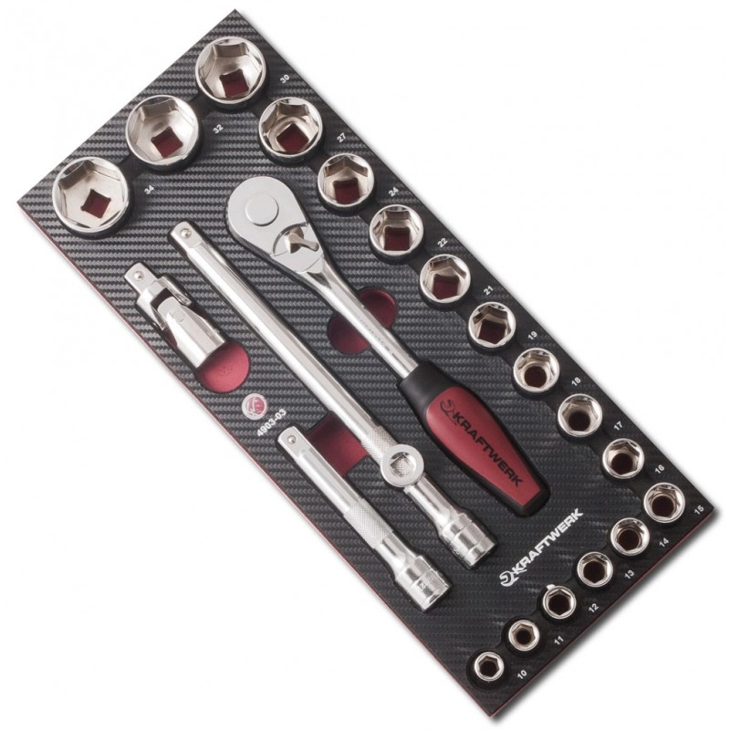 Coquille de douilles 1/2" EVA3 KRAFTWERK 22 pièces - 4903-03