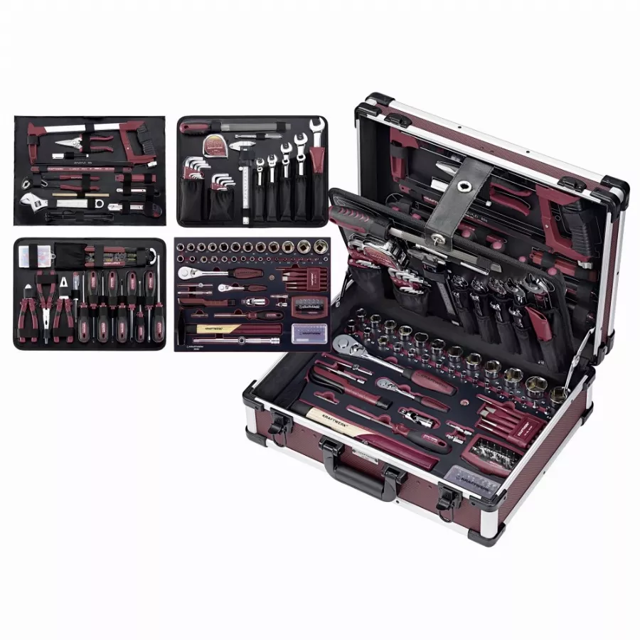 Coffret d'outils Pro-Line 1/4" + 1/2" KRAFTWERK 263 pièces - 3948 Coffret d'outils Pro-Line 1/4" + 1/2" KRAFTWERK 263 pièces - 3948