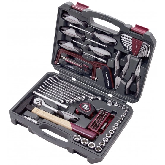 Coffret d'outils Basic line 1/4" 3/8" KRAFTWERK - 96 pièces - 204.103.500 Coffret d'outils Basic line 1/4" 3/8" KRAFTWERK - 96 pièces - 204.103.500