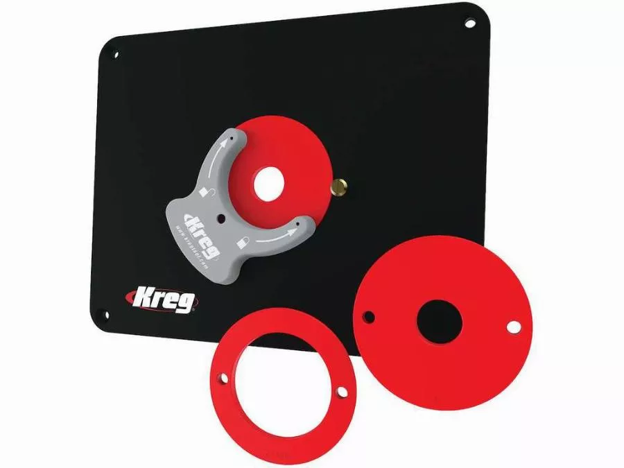 Plaque d'insertion de la table de fraisage de précision KREG avec bagues de nivellement (non pré-percées) - PRS4038