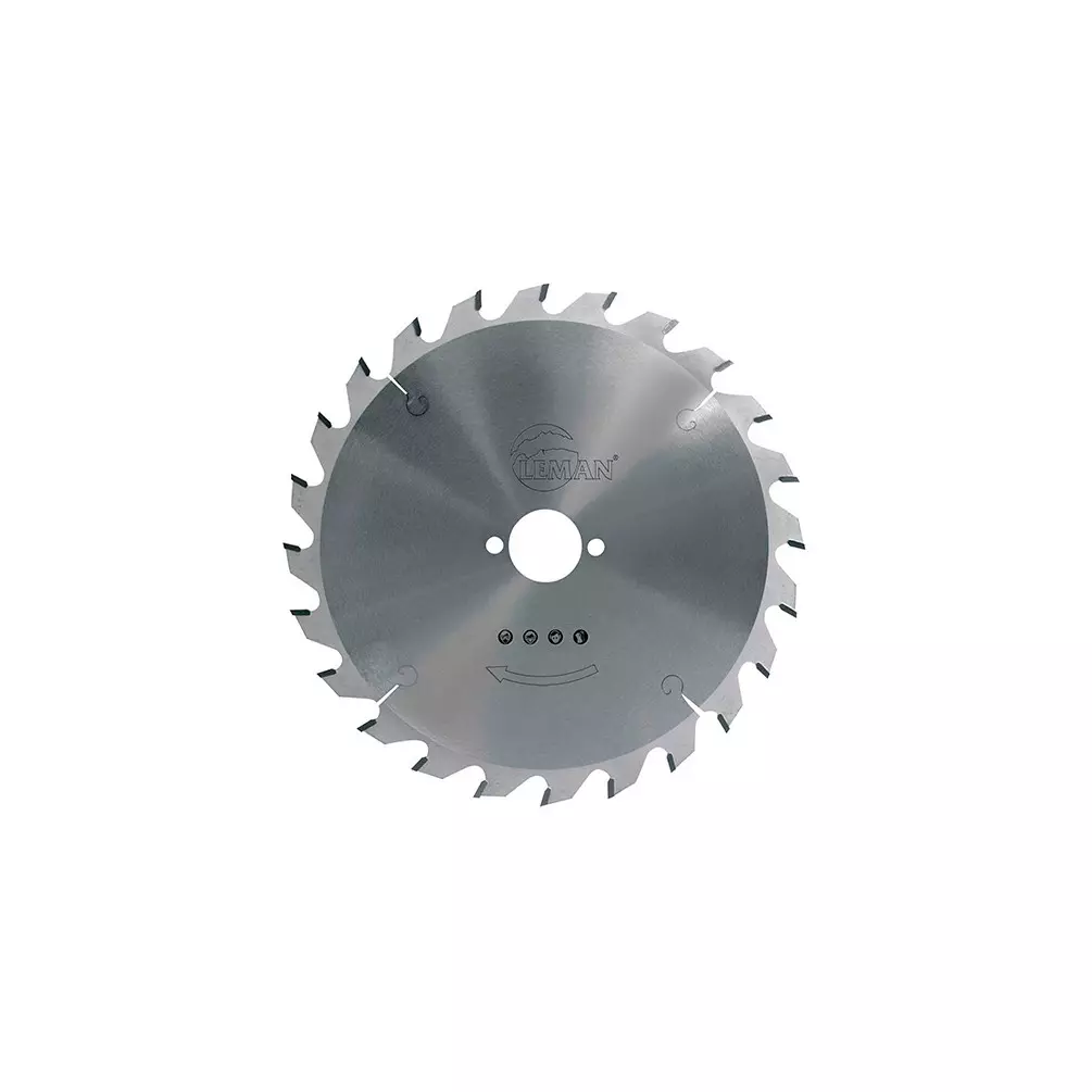 Lame carbure pour portative - D. 190 x Al. 16 mm. x 24 dents alt. pour bois - LEMAN - 964.190.1624