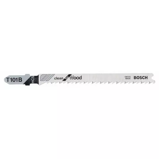 Lame de scie sauteuse 100mm HCS - T 101 B Clean for Wood - BOSCH - bte 100 - 2608637876 Lame de scie sauteuse 100mm HCS - T 101 B Clean for Wood - BOSCH - bte 100 - 2608637876