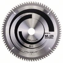 Lame de scie circulaire BOSCH MultiMaterial - Ø260  mm - 80 dents - 2608641204