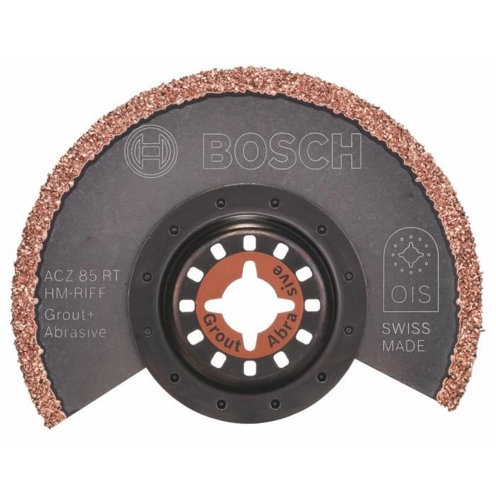 Lame de scie segment à concrétion carbure BOSCH ACZ 85 RT - POur outil oscillant - STARLOCK - 2608661642