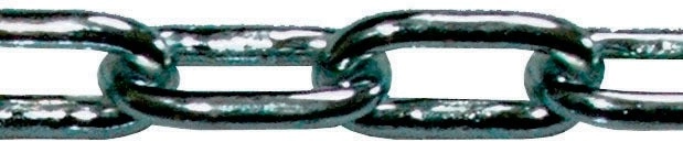 Chaîne droite zinguée LEVAC - Ø 3 x (26x5) mm - Au metre lineaire - 2042BB