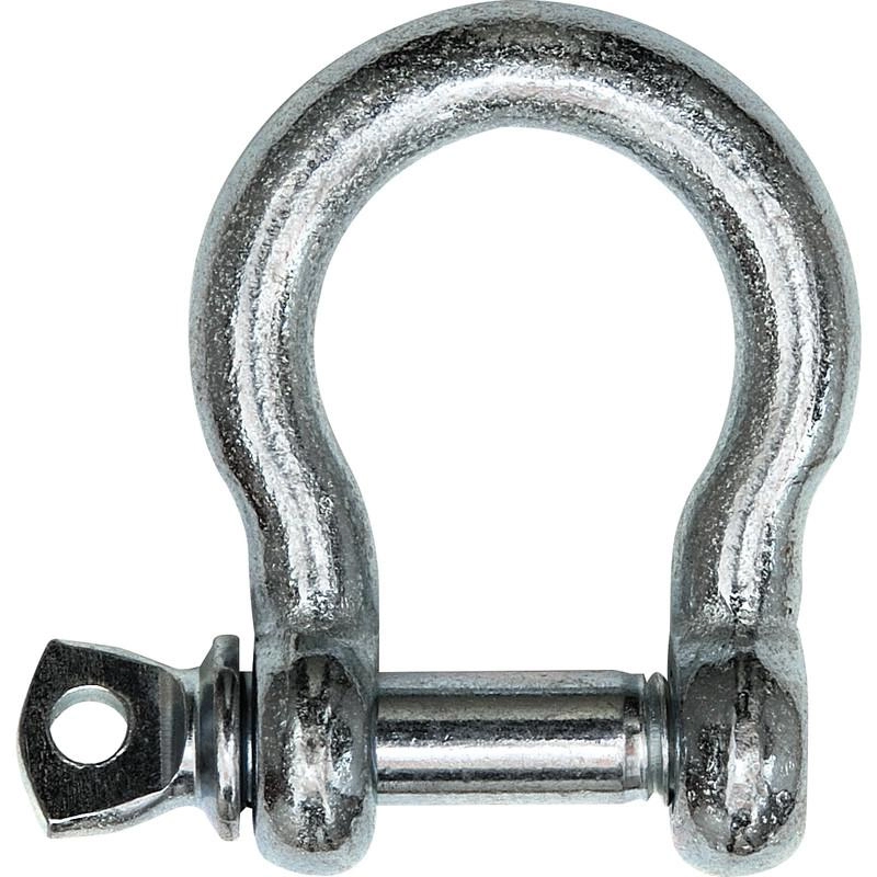Manille lyre standard zinguée LEVAC - Ø25 mm - CMU 2000 kg - Coef. utile 1/4 - 5250MMG