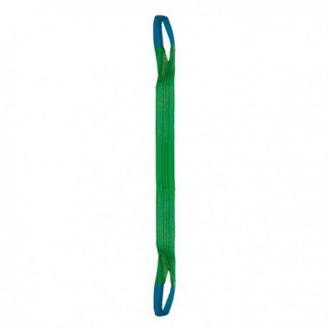 Elingue sangle double LEVAC - 90 mm - CMU 3T - Boucles repliées - Coeff.1/7 - L.4 m - 4822C40