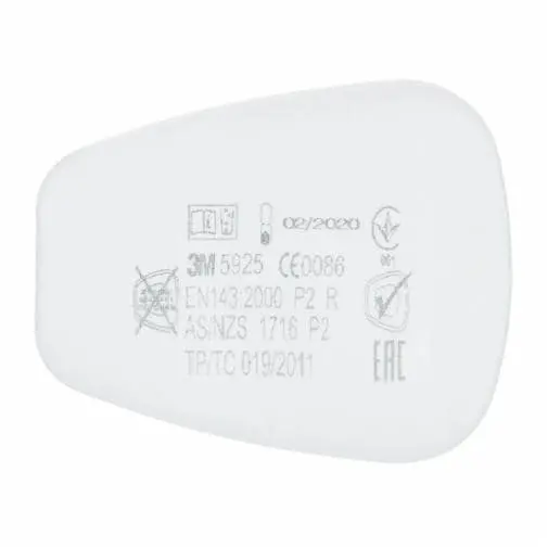 Lot de 2 Filtres poussière p2 5925 - 3M France - 7000037674