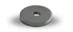 Contre plaque ronde W4 pour loqueteau MS ARELEC - Ø12 mm - Fixation vis centrale - W4