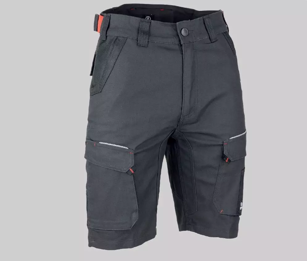 Bermuda Paléo multipoches stretch - Gris nuit / Noir - T.46 - LMA - 6165-46