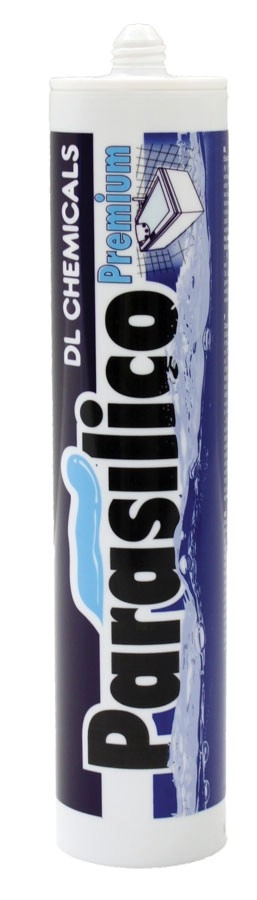 Silicone sanitaire DL CHEMICALS Parasilico Premium - Cartouche de 310 ml - Lot de 12 - Blanc - 0100056T653033